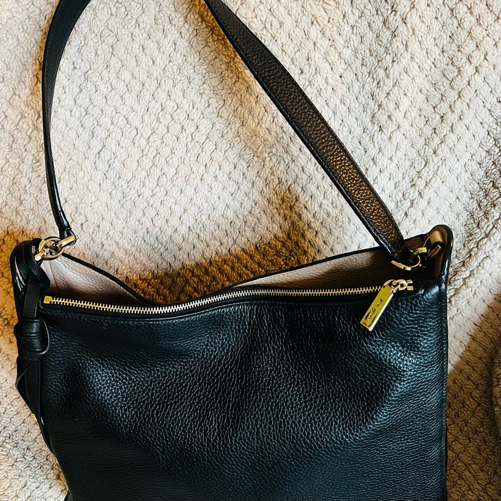 Kate Spade Black Pebbled Leather Shoulder Hobo with Gold Hardware - Picture 8 of 8